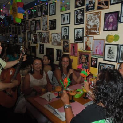 Party at a Mexican restaurant