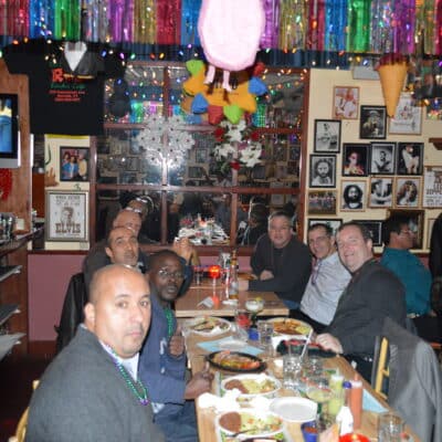 Party at a Mexican restaurant