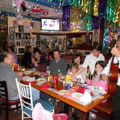 Party at a Mexican restaurant
