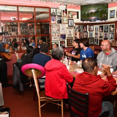 Party at a Mexican restaurant