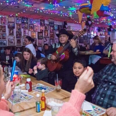 Party at a Mexican restaurant